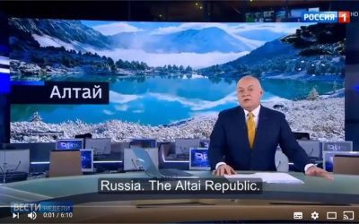 Altai Republic in the Russian leading TV channel